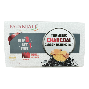 Натуральное травяное мыло Куркума и Уголь (Turmeric Charcoal Bath Bar), 4 х 125 г