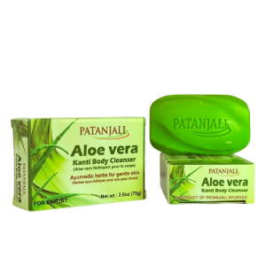 Натуральное мыло для тела с Алоэ Вера Patanjali Aloevera Kanti Body Cleanser, 75 г