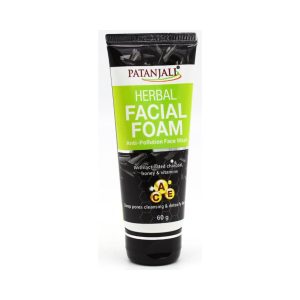 Пена для умывания с активированным углем Patanjali Activated Carbon Facial Foam, 60 г