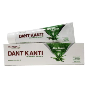 Аюрведическая зубная паста, Patanjali Dant Kanti Aloe Power Gel Toothpaste, 150 г