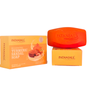 Мыло омолаживающее Куркума и Сандал (Patanjali Rejuvenating Turmeric & Sandalwood Soap), 125 г