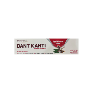 Аюрведическая зубная паста, Patanjali Dant Kanti Red Power Toothpaste, 150 г