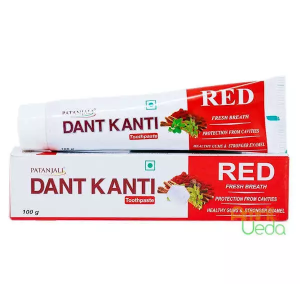 Аюрведическая зубная паста, Patanjali Dant Kanti Red Toothpaste, 100 г